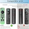 Pinowu Remote Cover Case (2pcs) Compatible with Fire TV Stick 4K HD 2nd (2024 Released) / Pioneer Alexa Voice Remote, Anti Slip Silicone Sleeve with Wrist Strap (Green,Sky Blue,Glow) #1