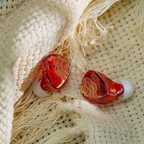 Image of Linsoul TANGZU x HBB XuanNv in Ear Monitor, 2 Dynamic Driver HiFi IEM Earphones, Wired Gaming Earbuds with 3D Printed Resin Shell, Detachable 2Pin Single Crystal OFC Cable for Musician Audiophile