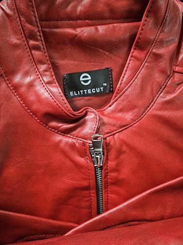 Image of Genuine Leather Jacket for Men | Pure Sheep Leather Jacket for Men | Original Leather Jacket for Mens | Biker & Casual and Winter Jacket No Fur