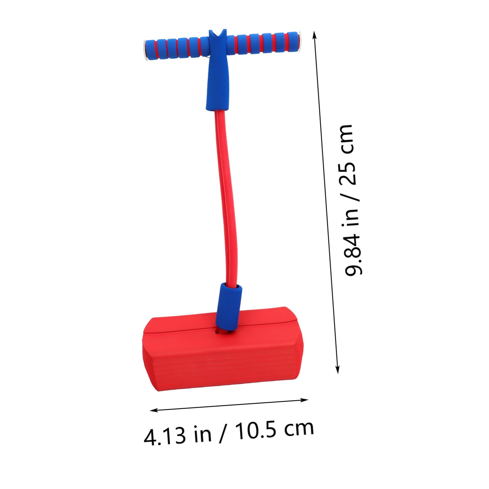 Abaodam Cartoon Jump Toy Bounce Jumping Toys for Kids Early Educational Non-Slip Handle and Red Color