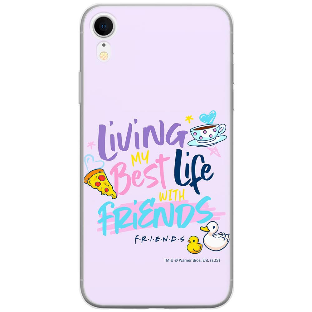 ERT GROUP mobile phone case for Iphone XR original and officially Licensed Friends pattern 024 optimally adapted to the shape of the mobile phone, case made of TPU