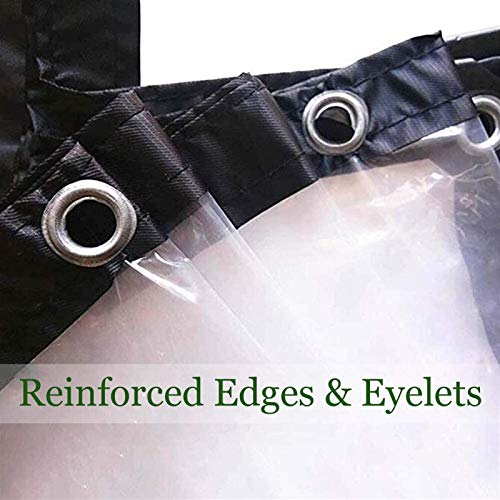 Lona transparente contra rayos UV impermeable y ultra resistente de 7x7 4