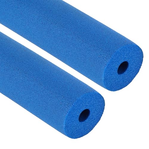 PATIKIL 3/8' (10mm) ID x 6.6 Pies x 0.59' Aislamiento de Tubería, 2Pcs Tubo de Espuma de Goma para Protección Contra Congelamiento en Invierno, Retardante de Fuego, Azul