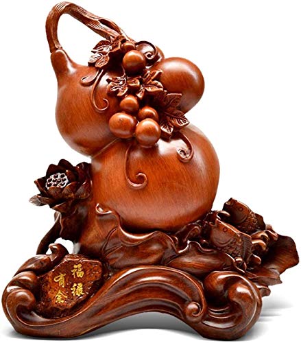 Wu Lou feng shui gourde porte-bonheur et statuette décoration de bureau