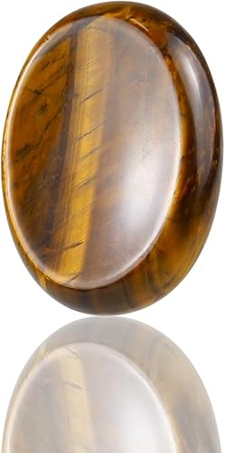 Miniatura 8 de Piedra de preocupación del pulgar para cristal de labradorita, piedras curativas de cristales de chakra, piedra ovalada de preocupación, cristal de