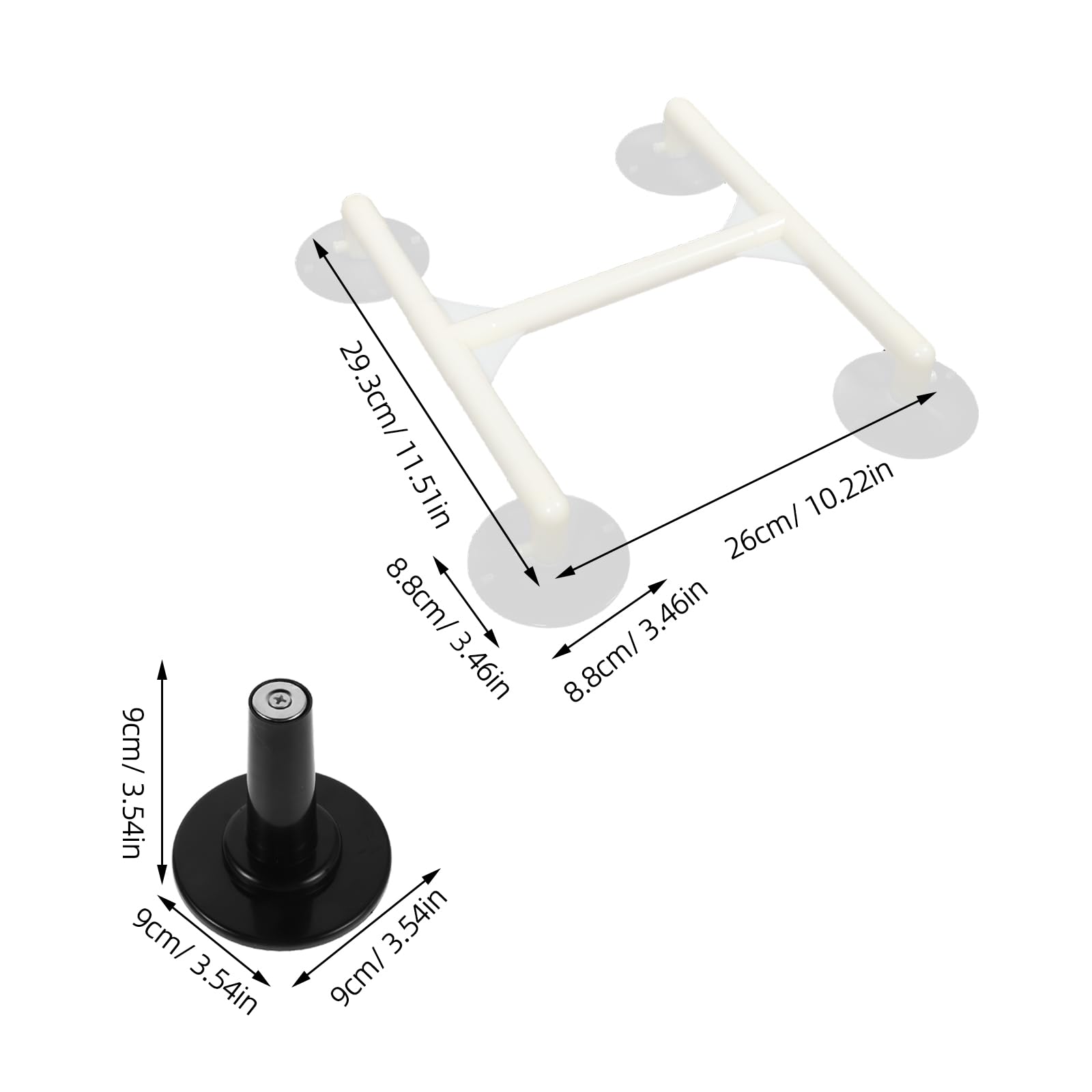 Homoyoyo Kit Professionale per Rimozione Schermo TV LCD Ventosa Nera, Supporto Magnetico Stabile in Plastica e Gomma, per Manutenzione e Sostituzione Schermi