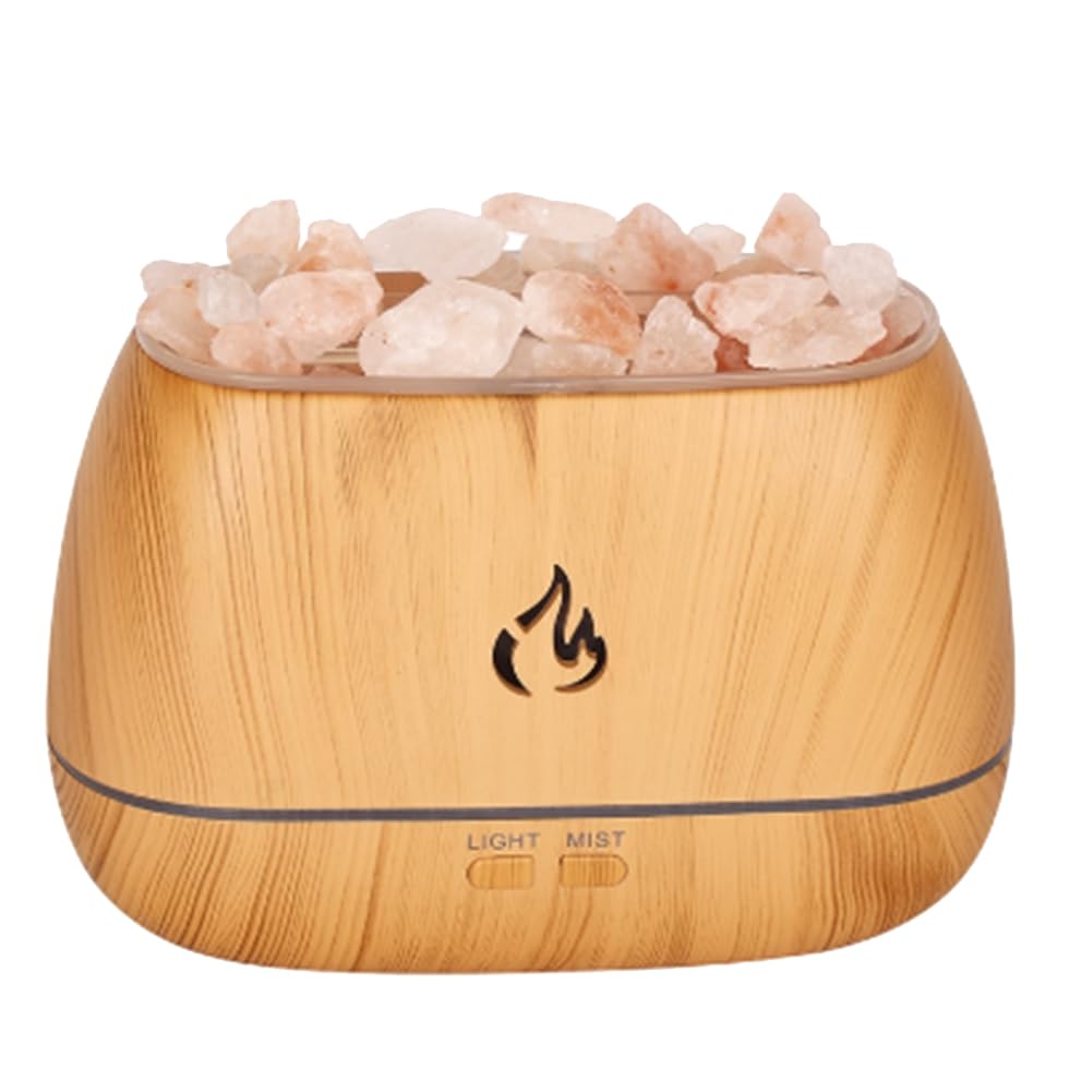 JNJOOD Aroma Diffuser Ultrasonic USB Air Humidifier 3D Flame Diffuser Essential Oils Diffuser Aromatherapy Air Freshener A