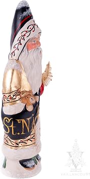 Vaillancourt Folk Art Gold Coat St. Nick