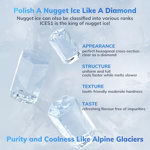 Aeocky ICES1-STAINLESS-2 57Lb/D Aeocky Nugget Ice Maker thumb #1
