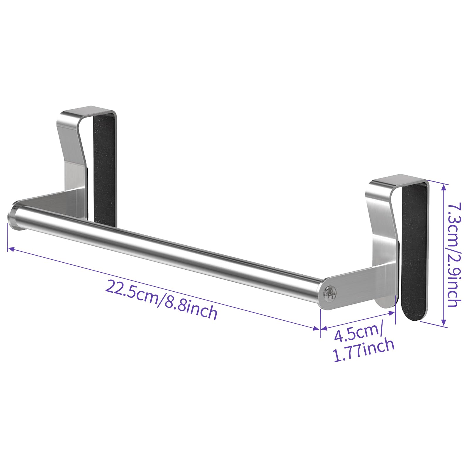 Kitchen Cabinet Towel Holders - 2 Pack -5
