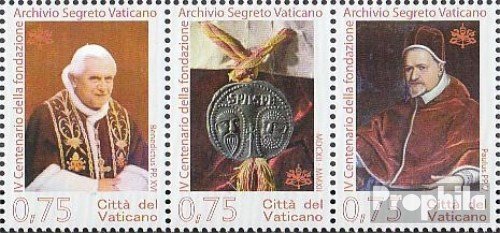 Prophila Collection Vatikanstadt 1745-1747 Tre Strisce (Completa Edizione) 2012 Vaticano Geheimarchiv (Francobolli per i Collezionisti) Cristianesimo