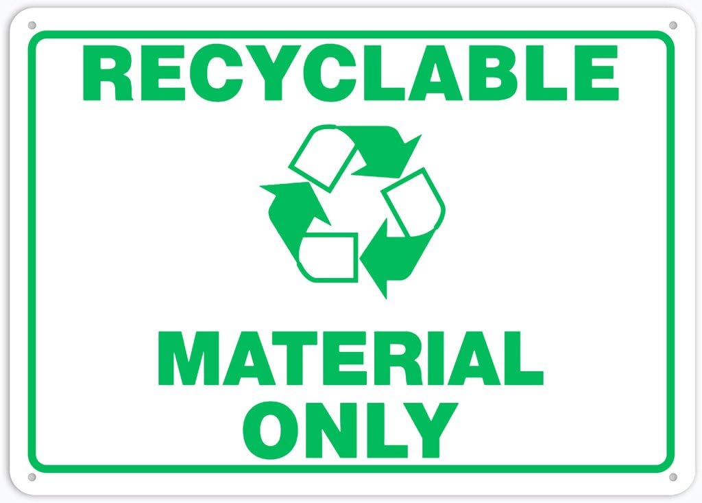 8"x12" Aluminum Metal Sign - Recyclable Material Only - For Home, Bar, Club, Kitchen, Restaurant Wall Decor