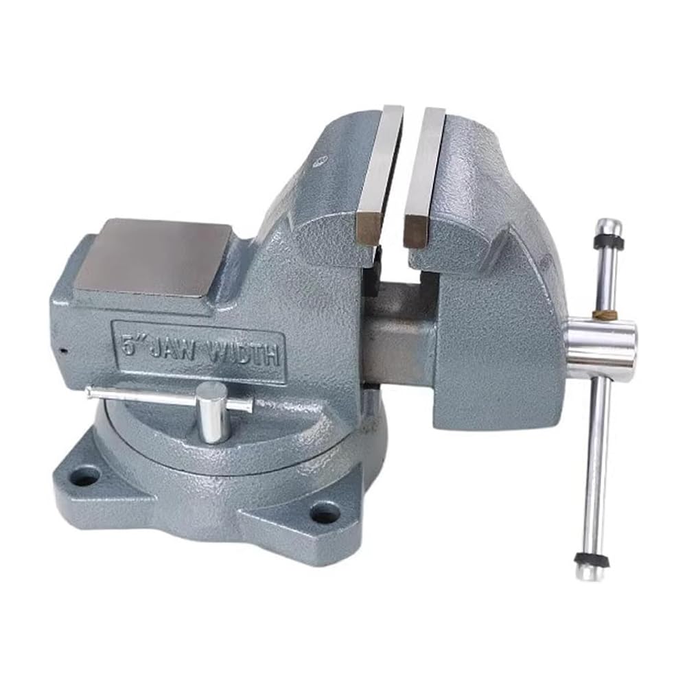 Tornillo De Banco De Alta Resistencia, Multiusos, Universal De 5 Pulgadas Con Base Giratoria De 360°, Banco Con Base Giratoria Para Carpintería, Herramientas De Carpintero