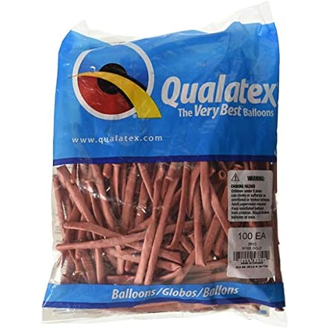 Qualatex 57741 Rose Gold Modelling Balloons Cover