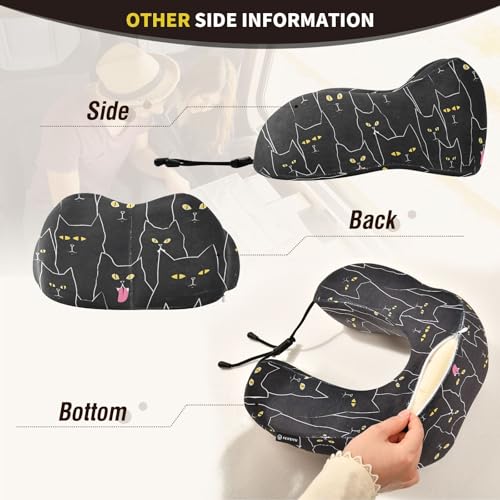 Almohada espuma viscoelástica cervical negra miniatura 4