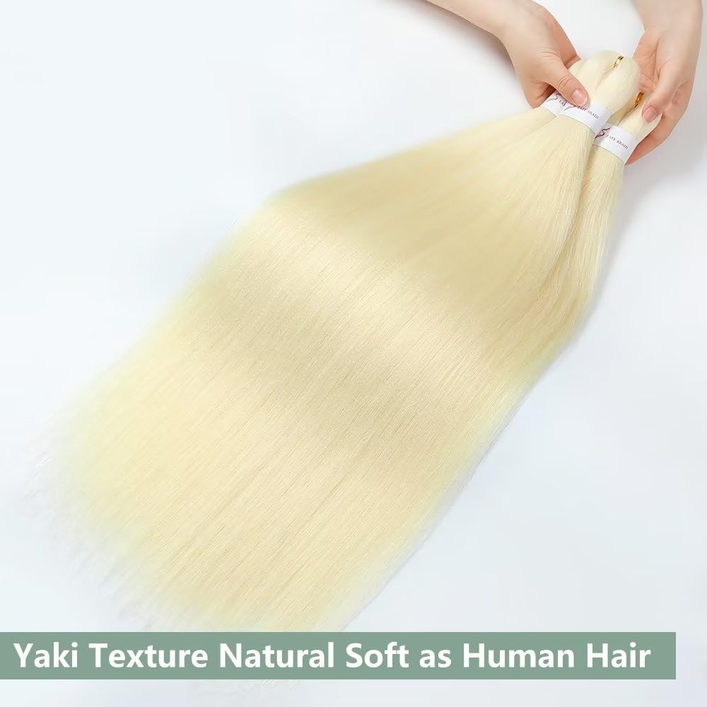 YDDM Capelli Per Treccine Africane Morado Extension Treccine Texture Yaki Easy Install per Principianti 32 Pollici 3 Pezzi Capelli Leggeri e Naturali per Box Braids, Twist e Crochet — view 176