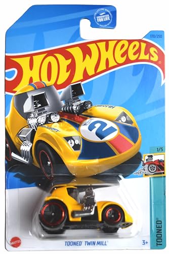 Hot Wheels Tooned Twin Mill 1:5 Amarillo miniatura 1