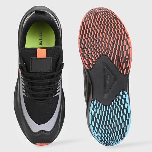 Image of Centrino Sporty Sneakers for Man | Shoes for Men Stylish | Casual Lightweight Lace-Up Canvas Walking Shoes | Cushioned Insole | Breathable Comfortable Anti-Skid | Mens Sports Shoes for Daily Outings (6830)