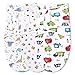 Bubble bear 3-Pack Newborn Baby Swaddles 0-3 Monthsï¼ŒOrganic Infant Baby Swaddle Sleep Sacksï¼ŒBoy Girl Infant Adjustable Cotton Swaddle Blanketï¼ŒSwaddling Wrap Blanket Sleeping Bag