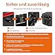 Amazon Basics Mittlere Schützende Tragbare Harte Kameratasche mit Anpassbarem Passform-Schaumstoff für Drohnen, Kameras, Objektive und Zubehör, Wasserdicht, Stoßfest, 43.6 x 37 x 16.7 cm, Schwarz