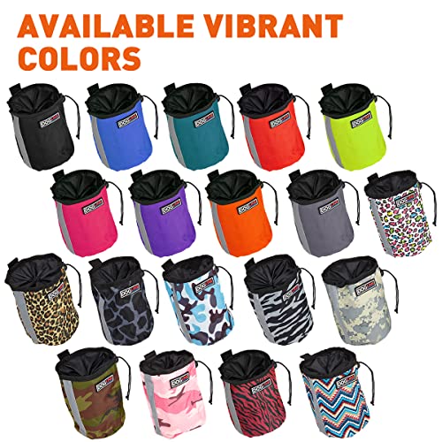Image of Dogline Dog Treat Pouch: Puppy Training Bag, Pet Kibbles and Snacks Holder, Litter Waste Bags Dispenser with Adjustable Drawstring Closure, Large Capacity with Mesh Pocket, Strong Nylon Material