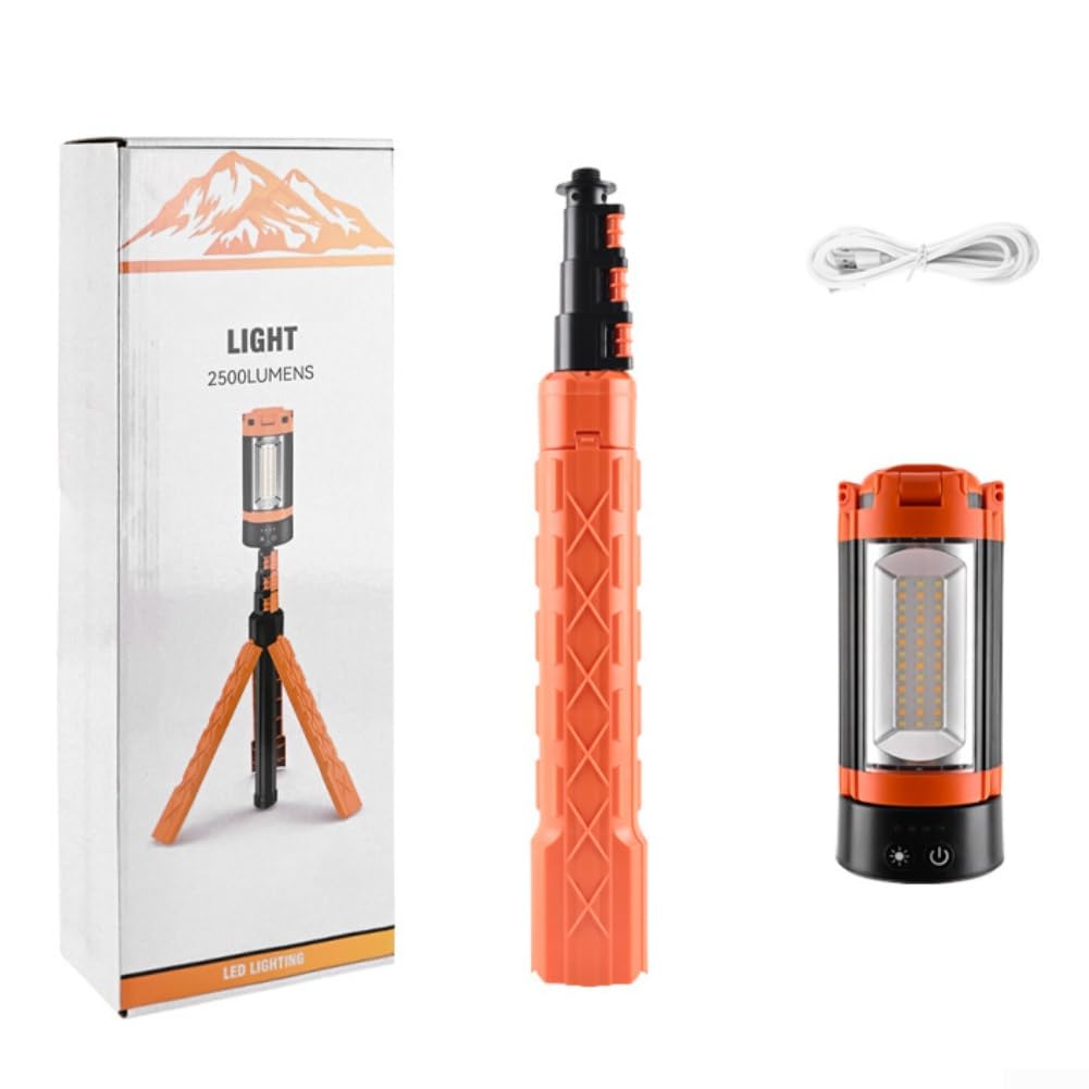 Lampa kempingowa LED z regulowanym stojakiem i 5 trybami oświetlenia