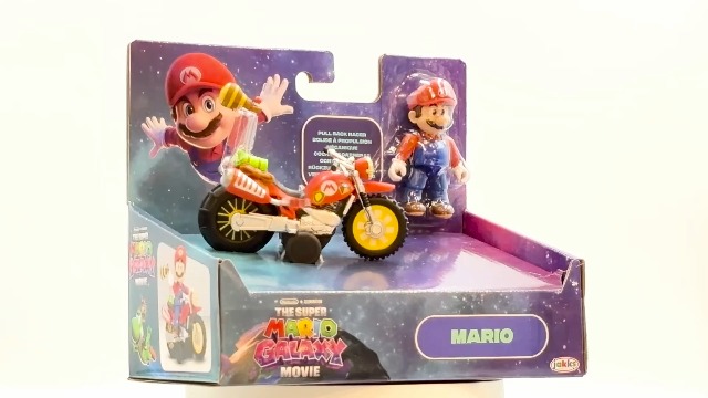 La película Super Mario Galaxy – Figura de 6 cm con Motocicleta de