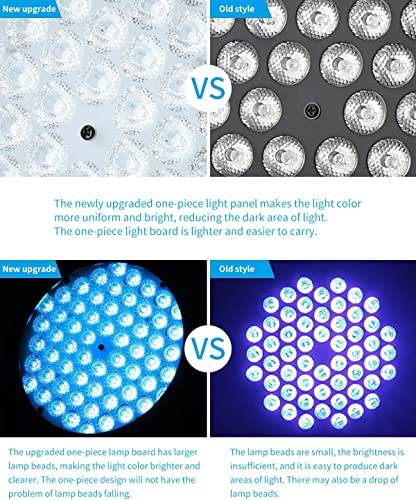 Betopper Stage Lights 60 Led Dj Light Slim Party Light Rgb 3-In-1 Strobe 2-4-7 Ch Dmx Sound Activated For Church Events,Birthday Party, Wedding,School Events,2 Set #TOP4