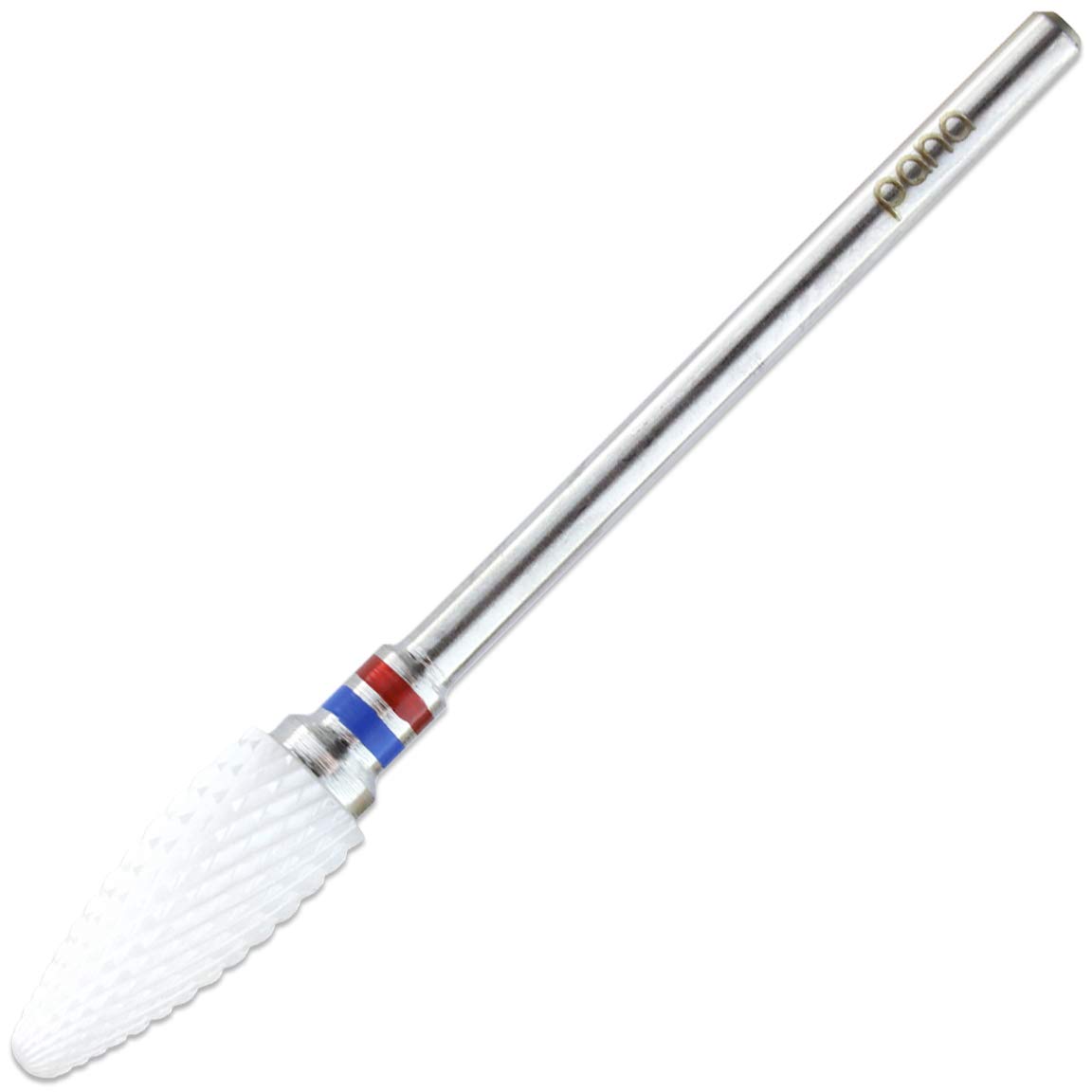 Pana Professional - White Flame Cone Ceramic Bit 3/32" Shank Size - Nail Drill Bit for Dremel Machine