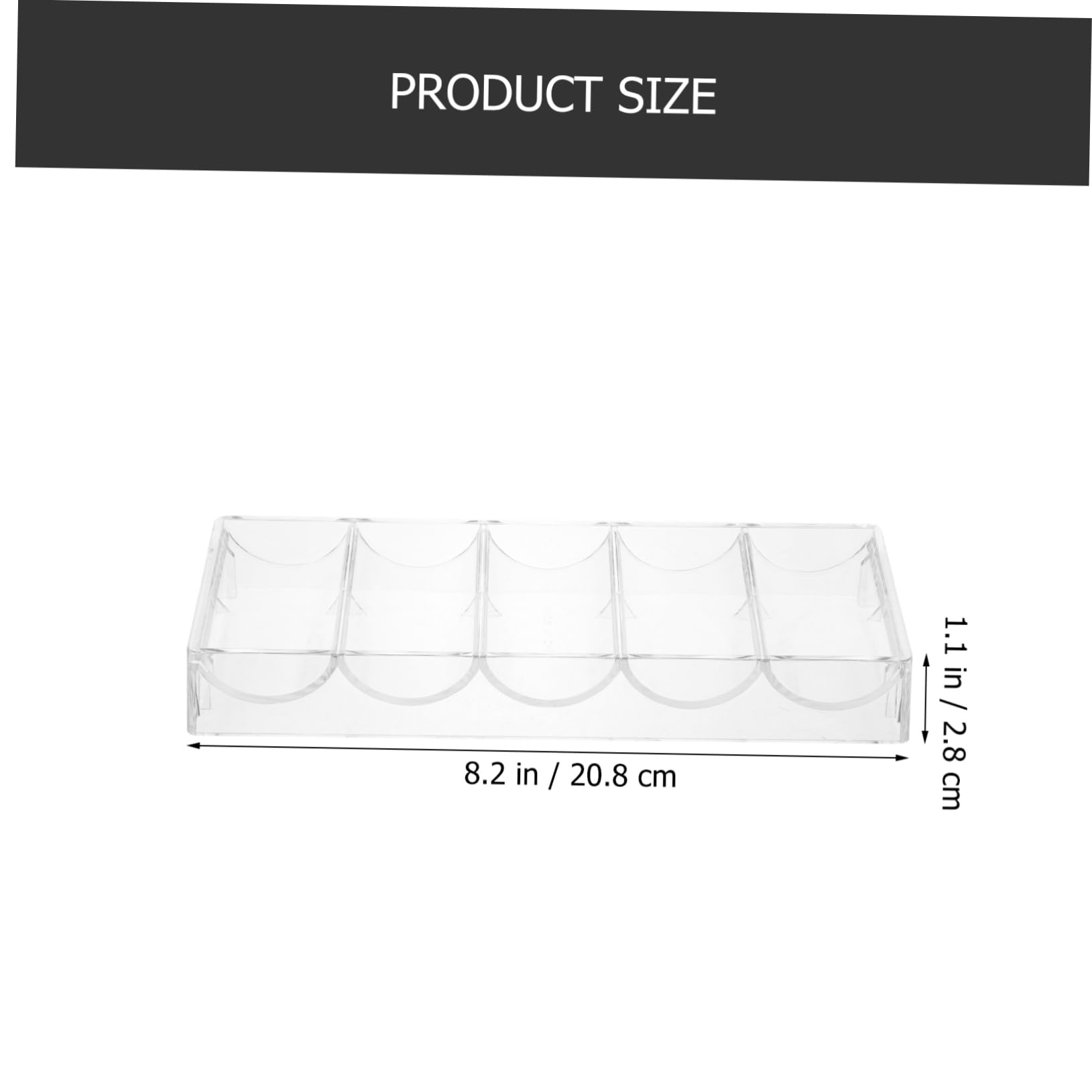 COSMEVIVI Wear-Resistant Poker Chip Tray Portable Chip Rack Storage Box Multi-Function Poker Holder