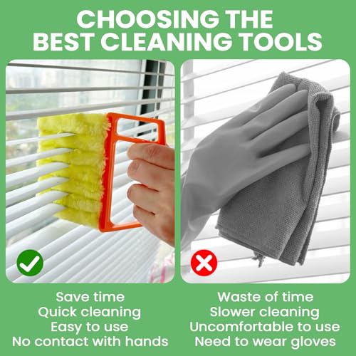 HAOHOMIO 4 Pack Window Blind Cleaner