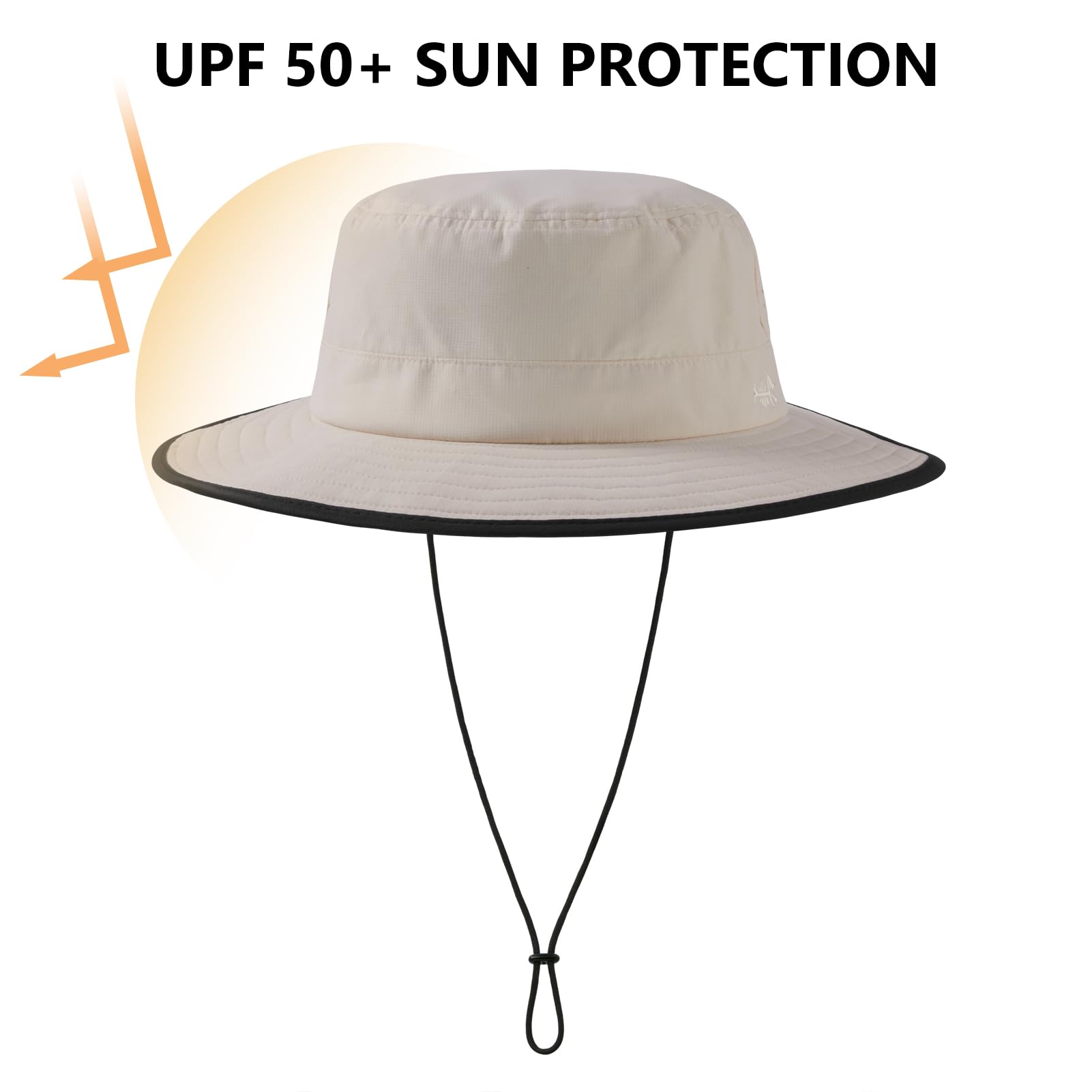 BASSDASH Cappello da Pescatore Resistente all'Acqua UPF 50+ con Rete Perforata al Laser Regolabile per Uomo Donna Escursionismo all'aperto