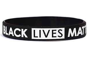 1 of BLACKLIVESMATTER Woven BLACK Bracelet - Adjustable Wristband BLACK