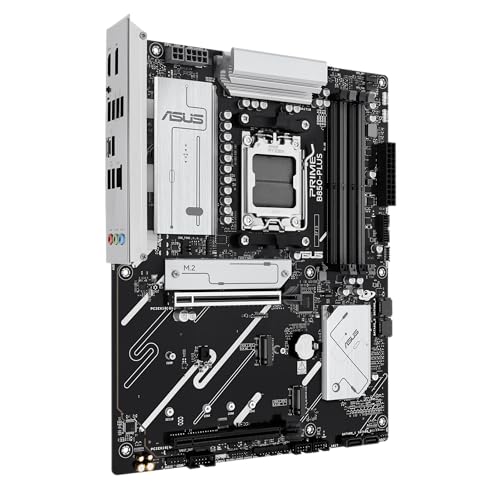 ASUS Prime B850-PLUS-CSM - Carte mère AMD ATX, 8+2+1 Phases d’Alimentation, DDR5, PCIe 5.0, 3 emplacements M.2, Wi-FI 6E, Ethernet Realtek 2,5 Go, DisplayPort, HDMI, USB-A/USB-C 10 Gbits/s, Aura Sync