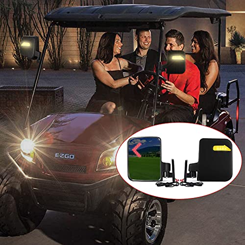 Golf Cart Mirror Universal Golf Cart Side Mirrors Rear View Mirrors For Club Car Ezgo Yamaha Uvt Avt Side Mirrors #TOP6