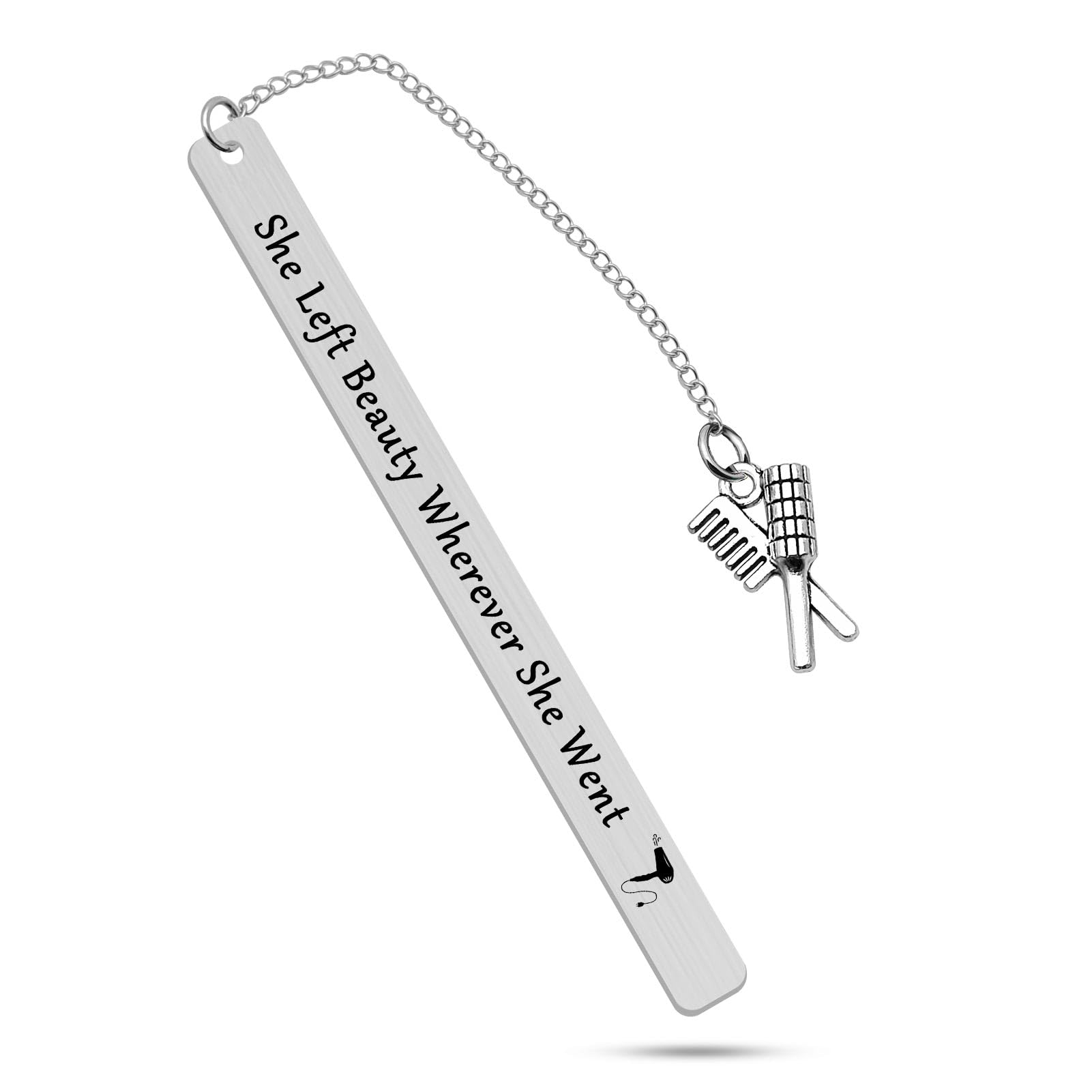 Hair Stylist Gifts Hair Stylist Bookmark Hairdresser Jewelry Hairstylist Gift She Left Beauty Wherever She Went Bookmark Hairstylist Cosmetology Graduation Gift Her Gift for Stylists Jewelry-image-22