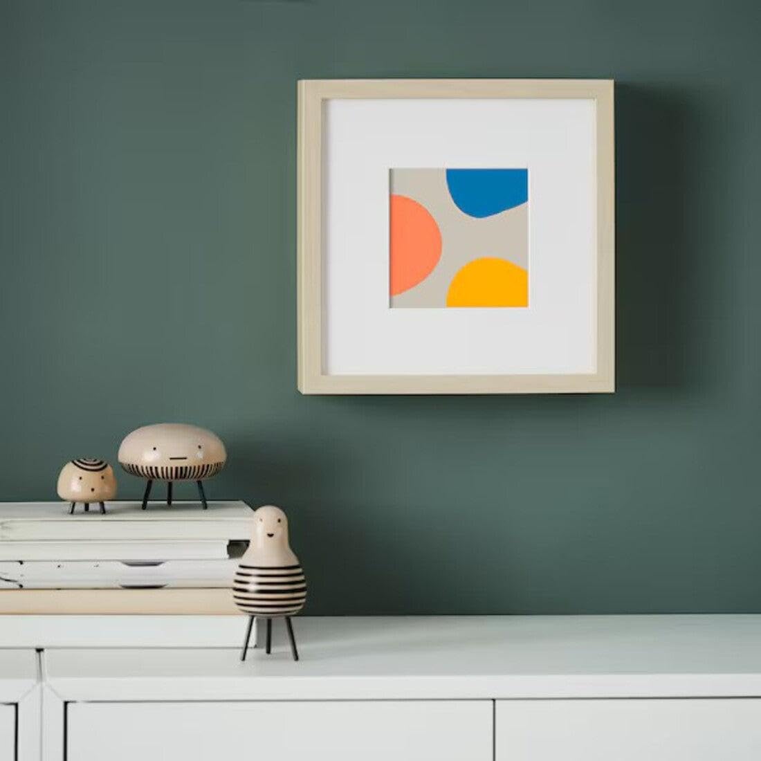 Cornice Per Foto Ikea Sannahed - 25x25 Cm Con Passepartout - Nero Per Foto Spesse O 3D