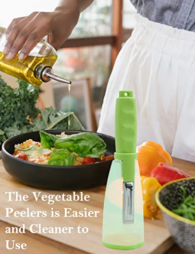 Vegetable Peeler With Container To Store Peel, Multi-Functional Potato Orange Apple Peeler For Kitchen #TOP5