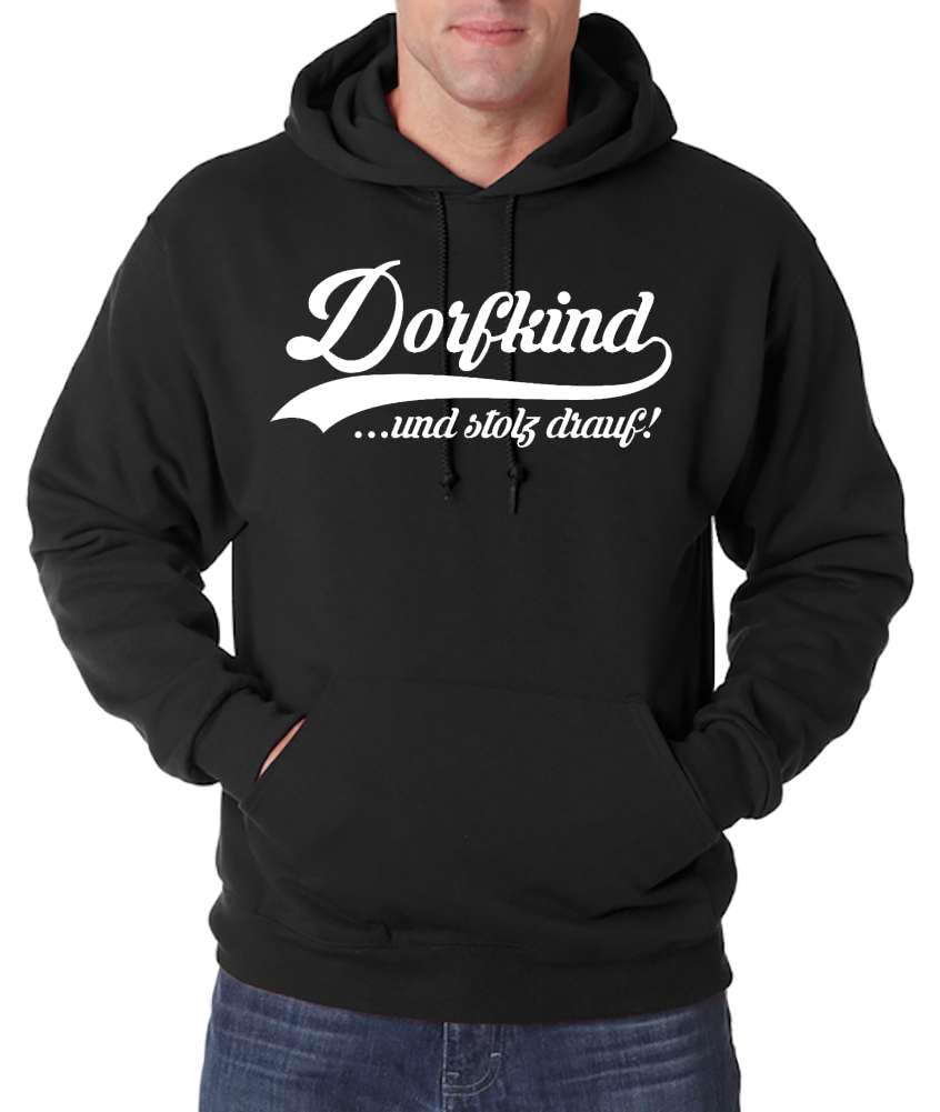 TRVPPY Herren Hoodie Moin Spruch Logo Print