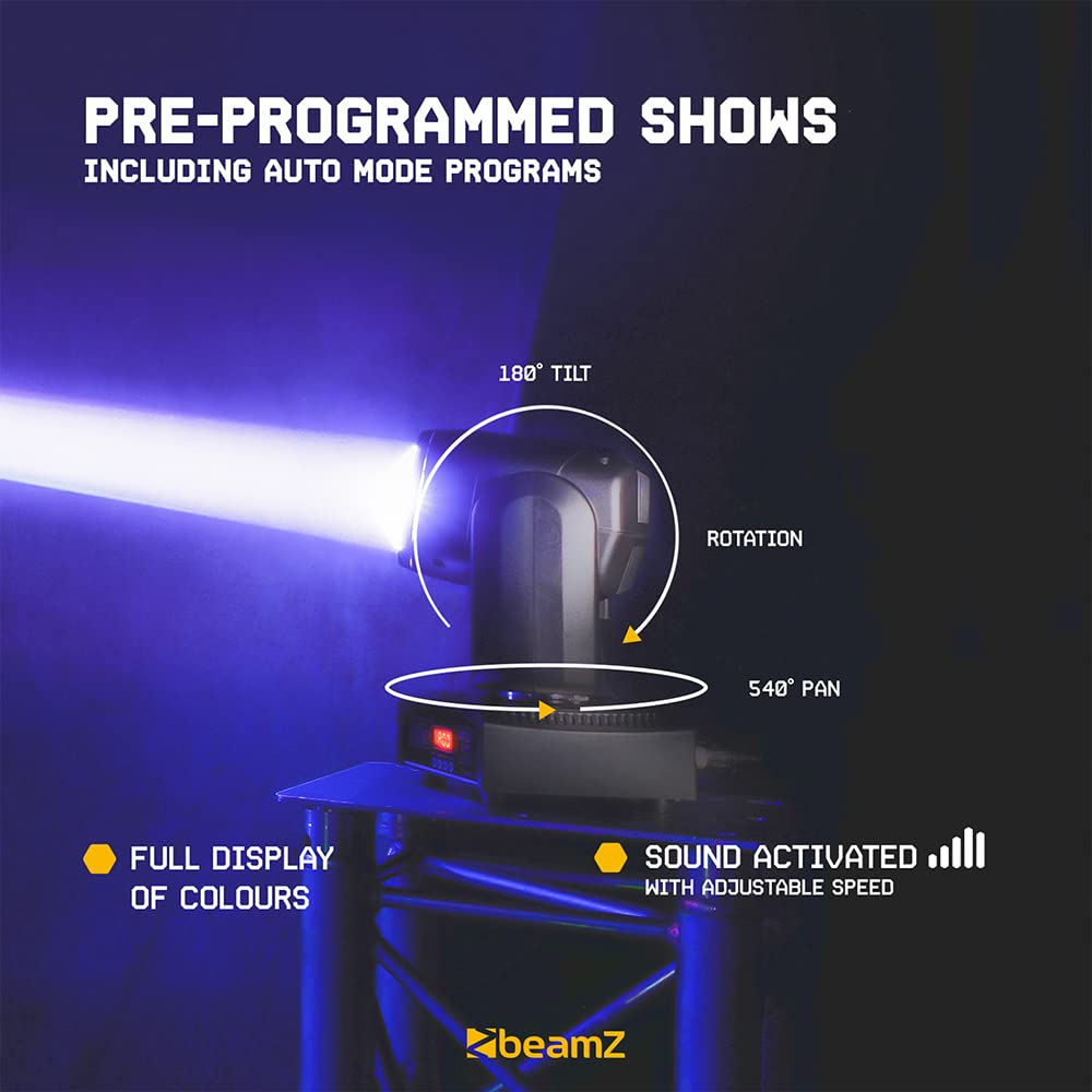Moving head discolamp - BeamZ Panther 85 - met 80W RGBW LED - DMX