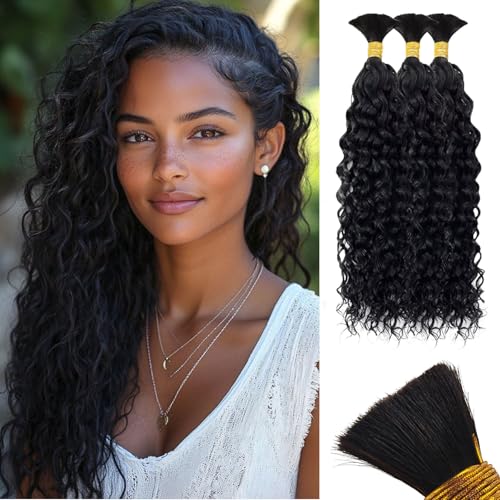 Human Braiding Hair for Boho Braids, 100% Virgin Human Hair