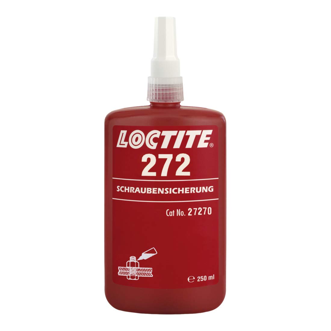 Loctite bold adhesivo 272, fuerte resistencia, 1 botella de 250ml