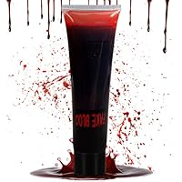 Fake Blood 29.5ml - Pack of 1 Halloween SFX Horror Make up for Vampire Zombie Theatre Special Effects Realistic Fake Blood Makeup for Halloween