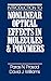 Introduction to Nonlinear Optical Effects in Molecules and Polymers