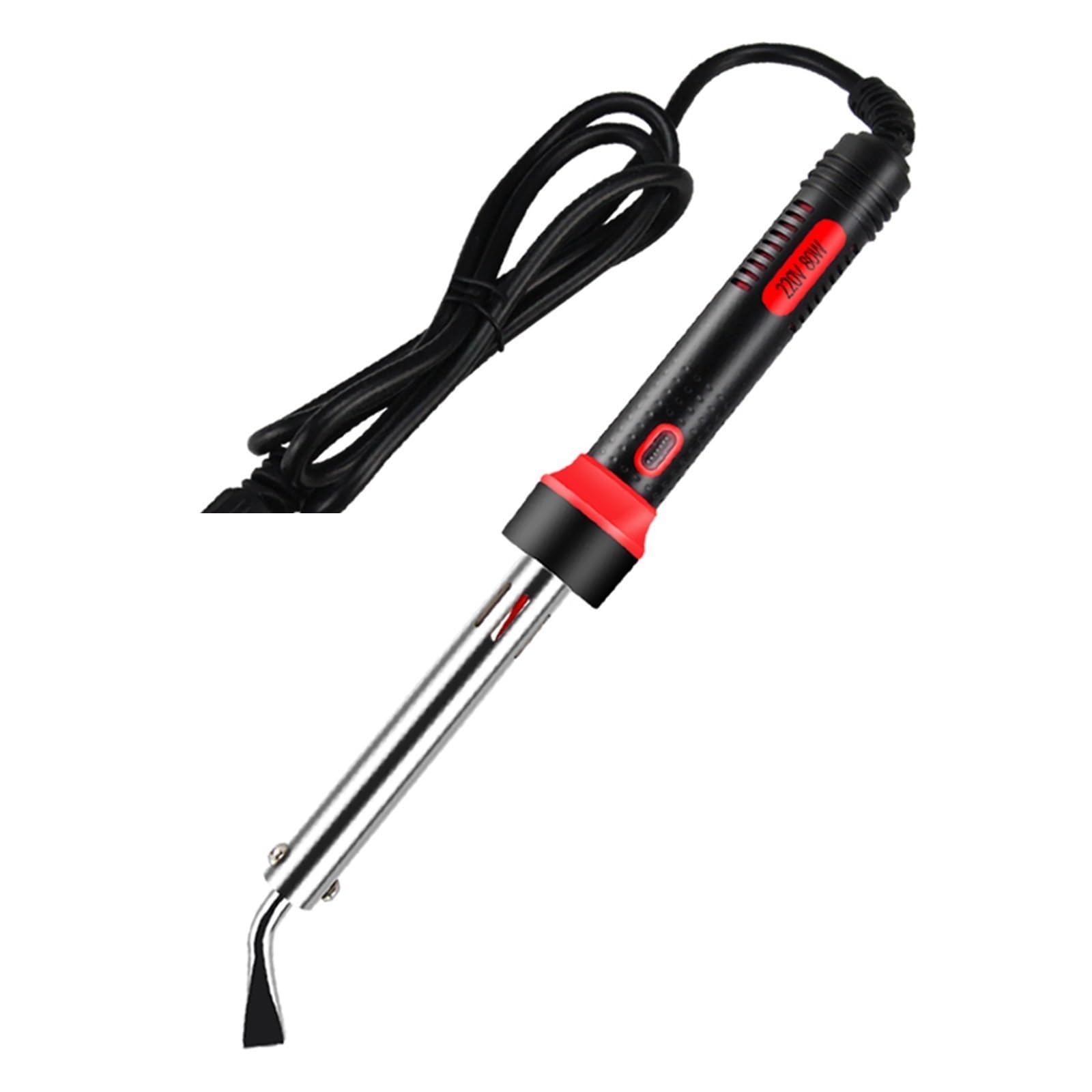 Lutownica elektryczna dużej mocy, elektroniczne narzędzie do naprawy, regulacja temperatury lutownica elektryczna 80W + 1 szt. Końcówka lutownicza(Curved LS300 300W)