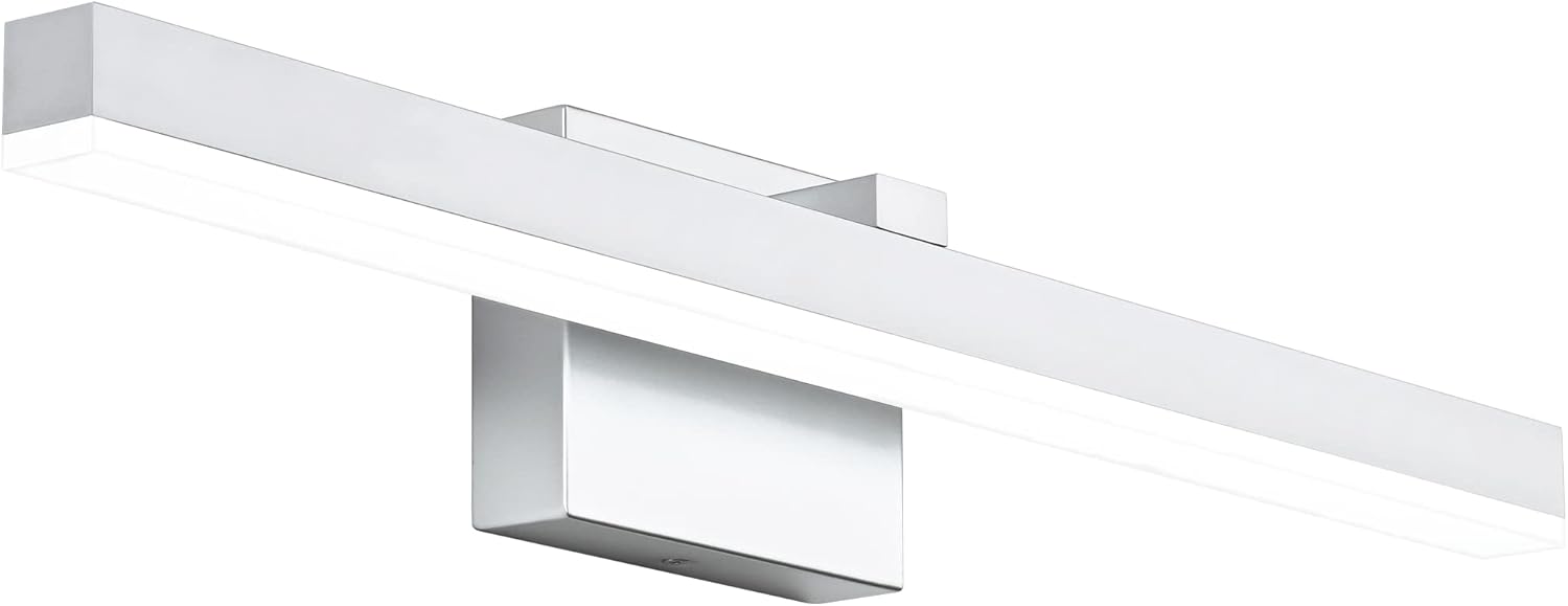 PRESDE Bathroom Light Fixtures Dimmable 32in Gold LED Vanity Light for Bathroom Wall Lighting Fixtures Over Mirror（Cold White 6000K）