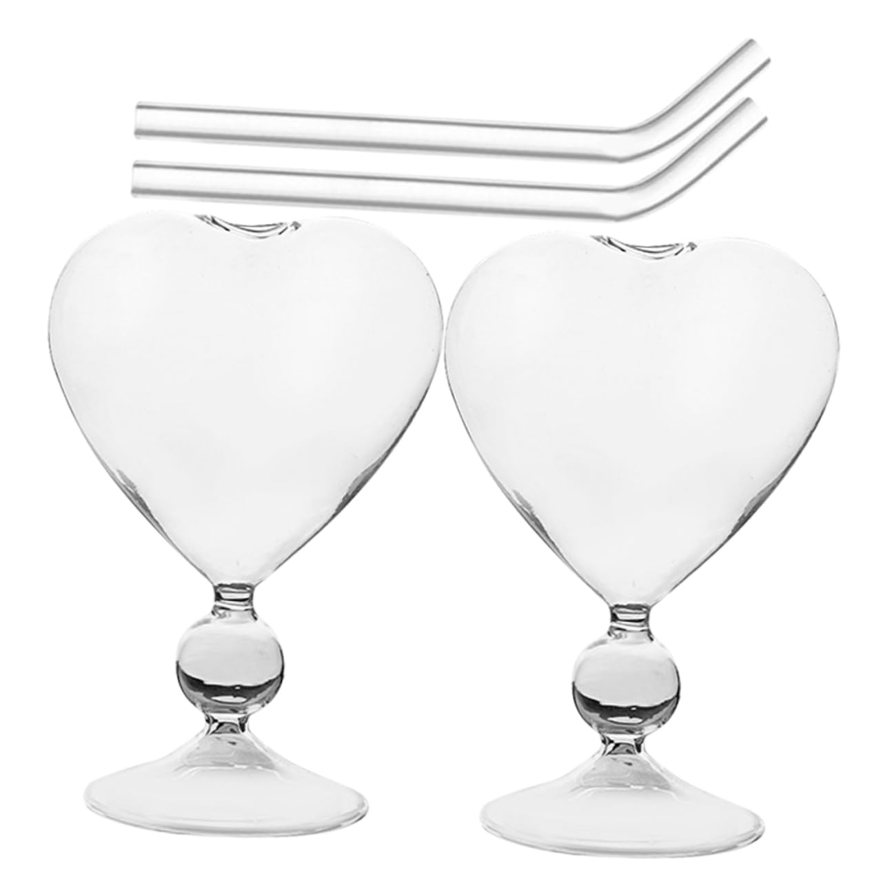 Verre à cocktail en cœur de 220 ml Amosfun antidérapant
