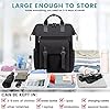 LOVEVOOK Sac a Dos Femme, Impermeable Sacs à dos pour Ordinateur Portable 15,6 Pouces, Sac Ados PC Cartable Sac a Dos College Fille pour Voyage Travail Ecole Scolaire Noir #4