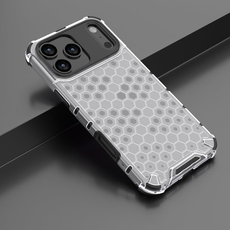 Image of Plastic Bumper Back Case Cover for iPhone 17 Pro Max (Transparent)