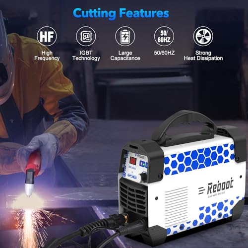 Plasmaschneider CUT 60 Digitaler IGBT - Inverter 240V 60Amp, Sauberer Schnitt von 1/2\, RBC6000 5GEN, Ideal für DIY - und Industrieprojekte